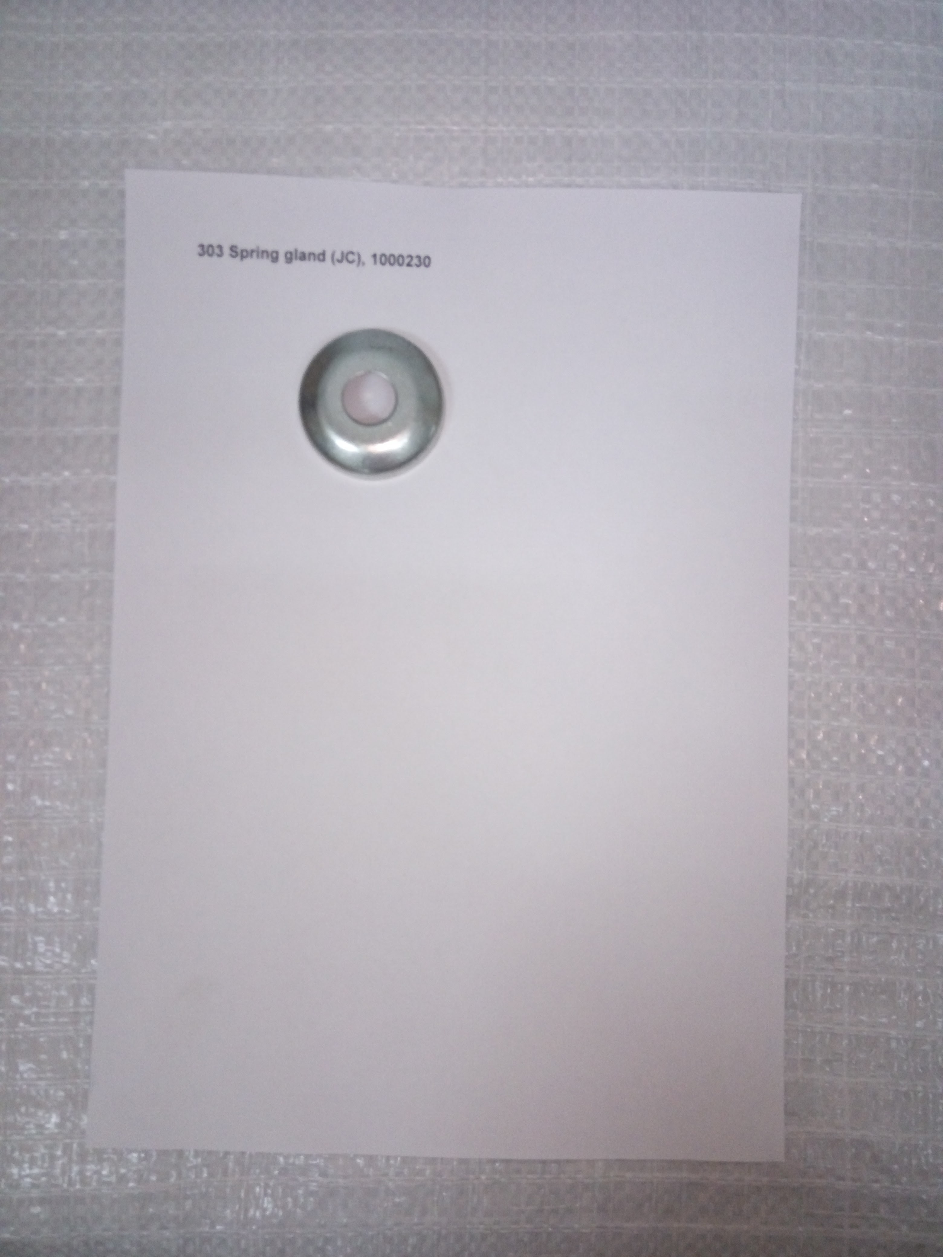 303 Подпружиненный сальник (Spring gland) (JC)