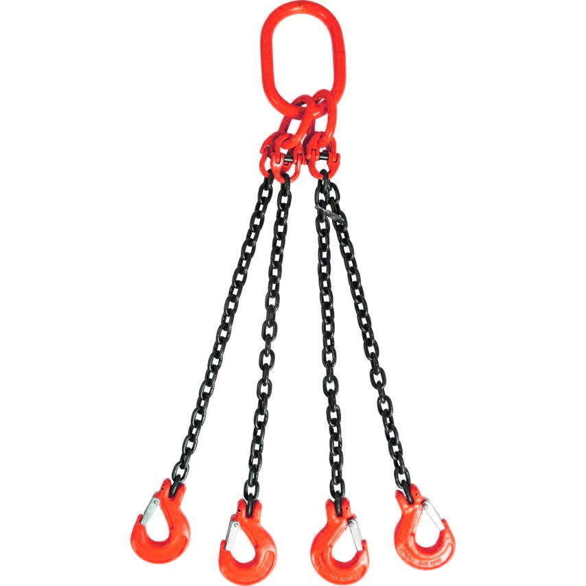Строп цепной TOR 4СЦ г/п 26,5 т 20,0 м с самозакрывающимися крюками
