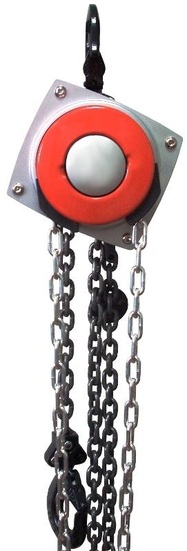 Таль ручная шестеренная цепная стационарная ТРШСм 1,0 т 9 м