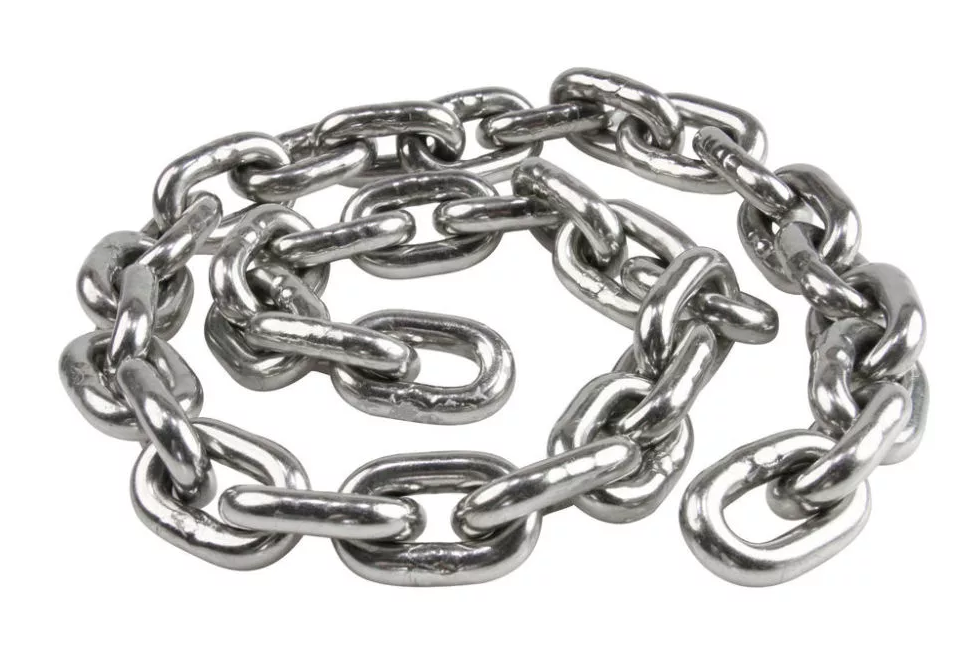 Цепь круглозвенная TOR G80 6х18 (оцинкованная некалиброванная)