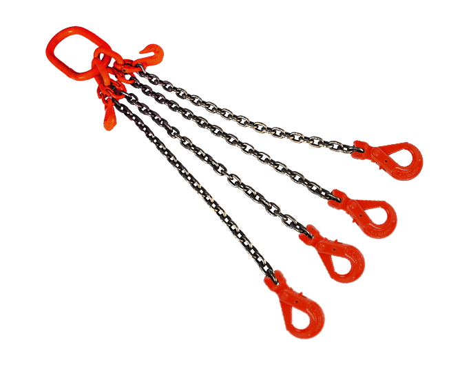 Строп цепной TOR 4СЦ г/п 4,25 т 2,5 м с укорачивающими и самозакрывающимися крюками